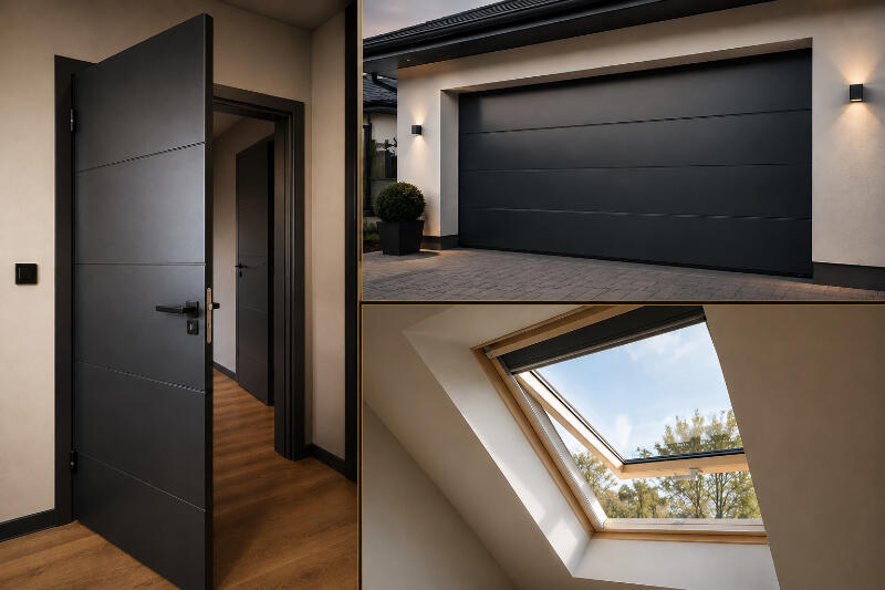 Montage von Türen, Garagentoren und Dachfenstern Moderne Innen- und Außentüren, Garagentor sowie Dachfenster für mehr Komfort und Wohnqualität.